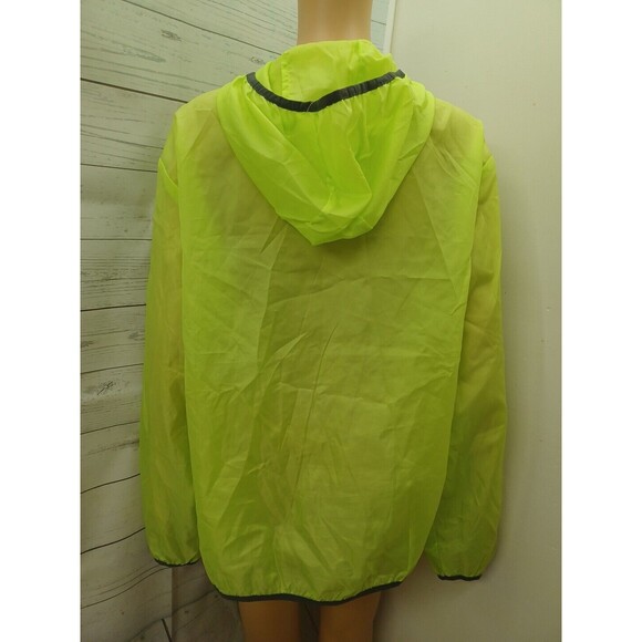 LSU Medicine Raincoat Jacket Hooded Neon Green XL - Picture 7 of 13